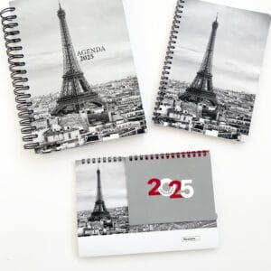 PACK PARÍS. Agenda, libreta y calendario de mesa