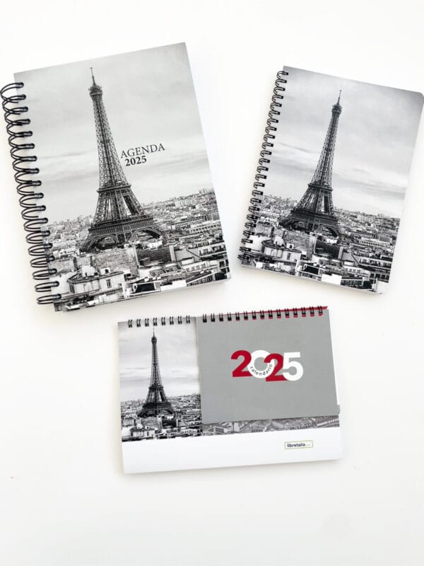 PACK PARÍS. Agenda, libreta y calendario de mesa