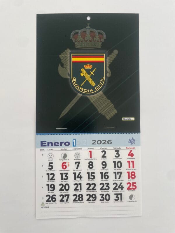 Calendario pared Guardia Civil - Imagen 2